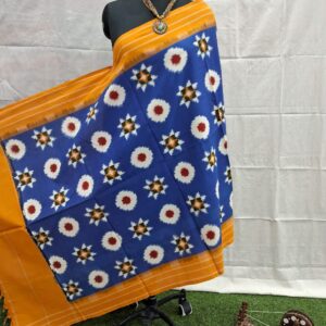 Home double ikkat duppata | blue