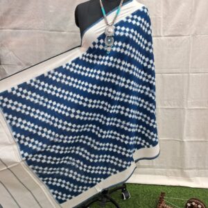 Home double ikkat duppata | white and red (copy)