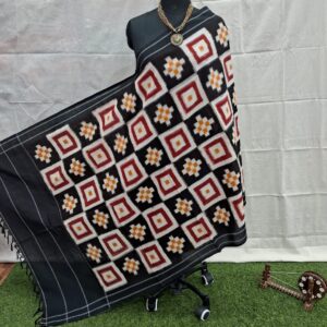 Home double ikkat duppata | orange (copy)