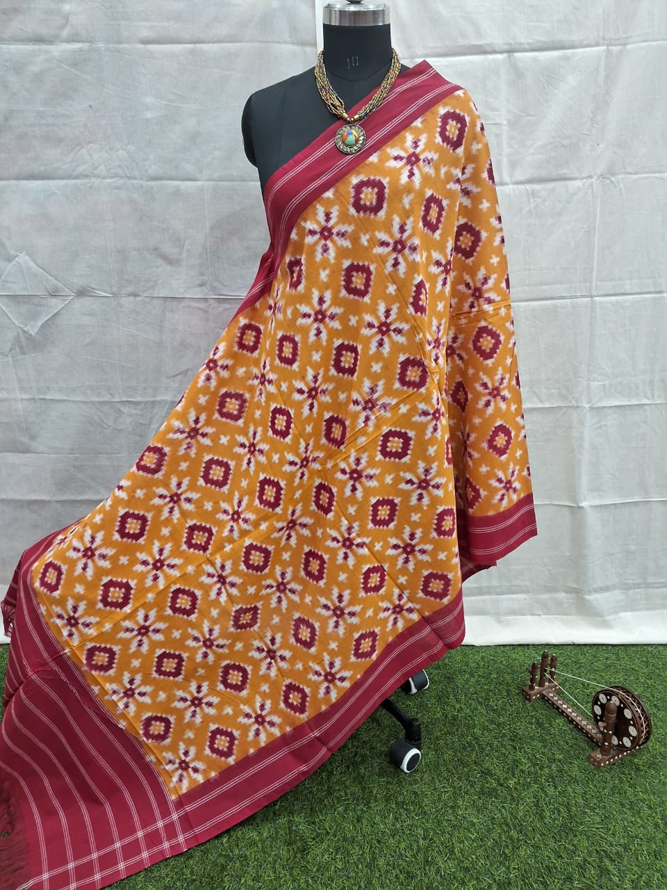 double ikkat duppata | blue and black (copy) double ikkat duppata | blue and black (copy)