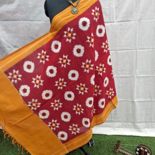 double ikkat duppata | yellow and red (copy)
