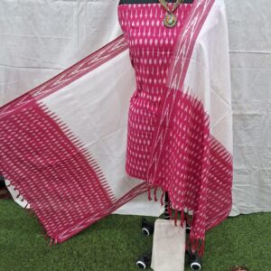 Home handloom cotton dress material set | dark violet (copy)