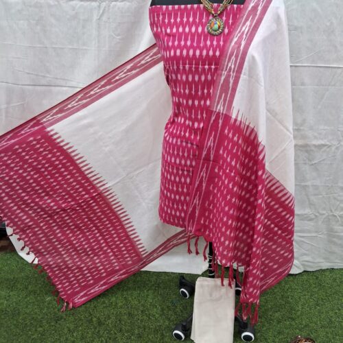handloom cotton dress material set | dark violet (copy)