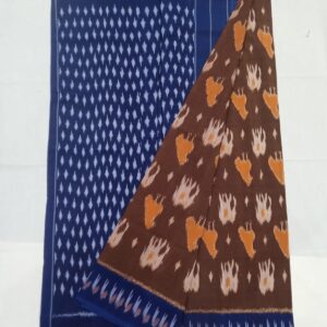 Home pochampally cotton saree | black