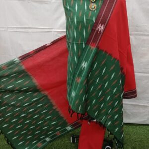 handloom cotton dress material set | light blue (copy)