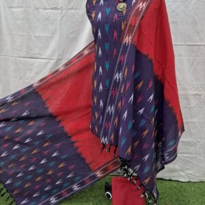 handloom cotton dress material set | light grey (copy)