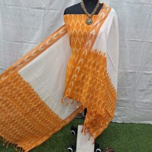 handloom cotton dress material set | green (copy)