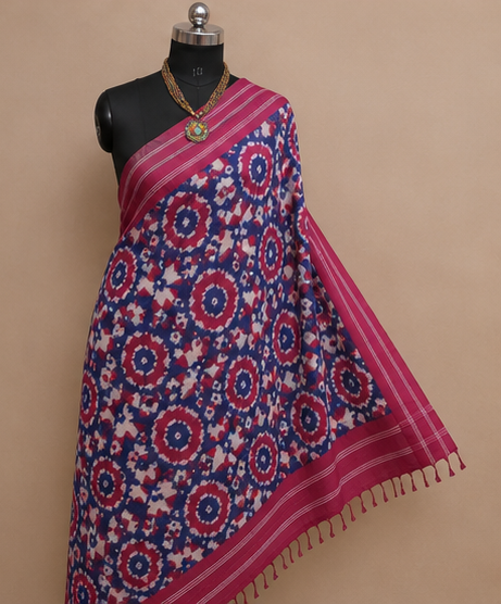 Double Ikkat Duppata - Image 4