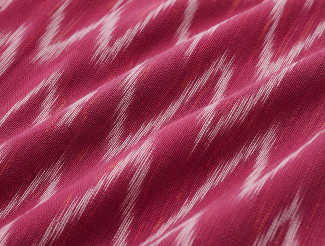 Ikkat Pure Cotton Dress Material Set - Image 3