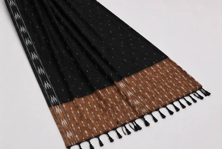 Ikkat Pure Cotton Dress Material Set - Image 4