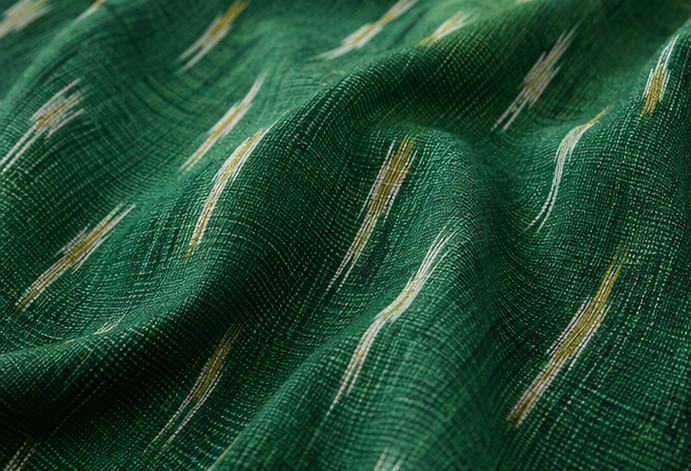 Ikkat Pure Cotton Dress Material Set - Image 3