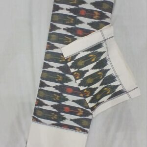 pochampally double cart bed sheet green