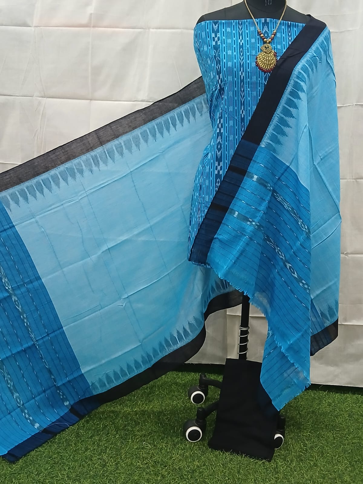 handloom sambalpuri ikat cotton dress material set handloom sambalpuri ikat cotton dress material set