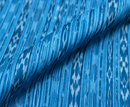 Handloom Sambalpuri Ikat Cotton Dress Material Set | Blue - Image 4