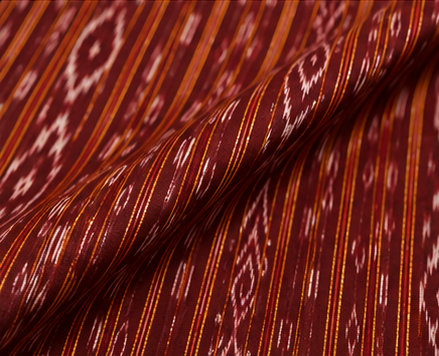 Handloom Sambalpuri Ikat Cotton Dress Material Set - Image 4