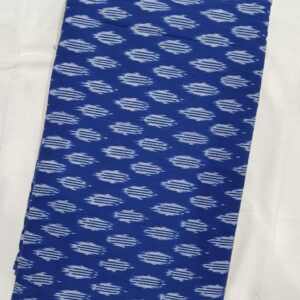ikkat pure cotton fabric | blue