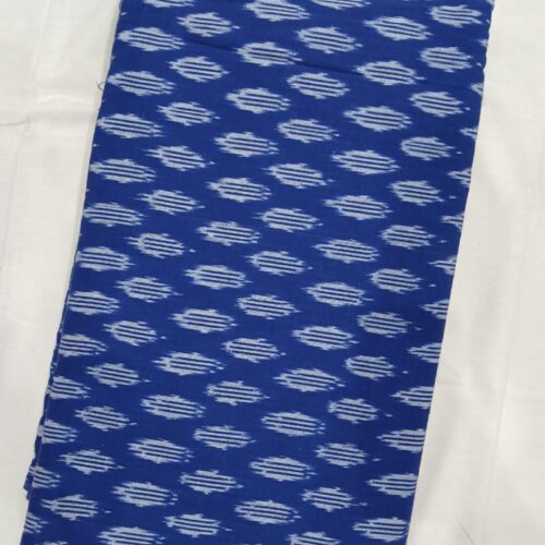 ikkat pure cotton fabric | blue
