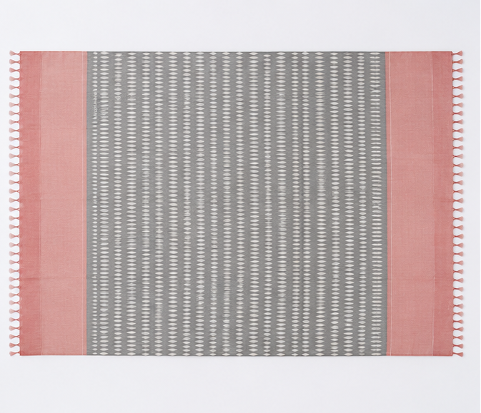 Mercerized Cotton Duppata | Grey - Image 2