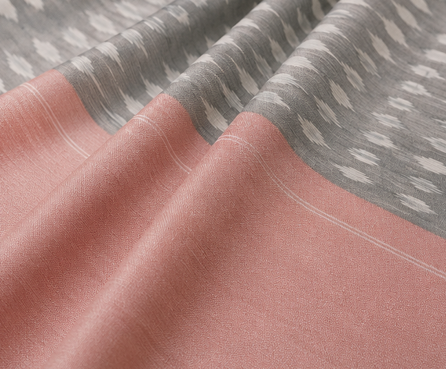 Mercerized Cotton Duppata | Grey - Image 4
