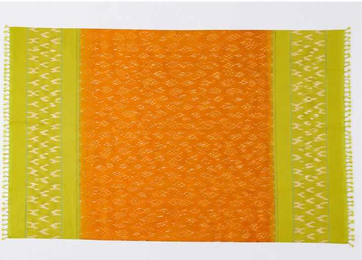 Mercerized Cotton Duppata | Orange - Image 2