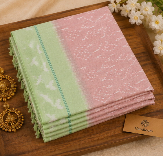 Mercerized Cotton Duppata | Green - Image 3