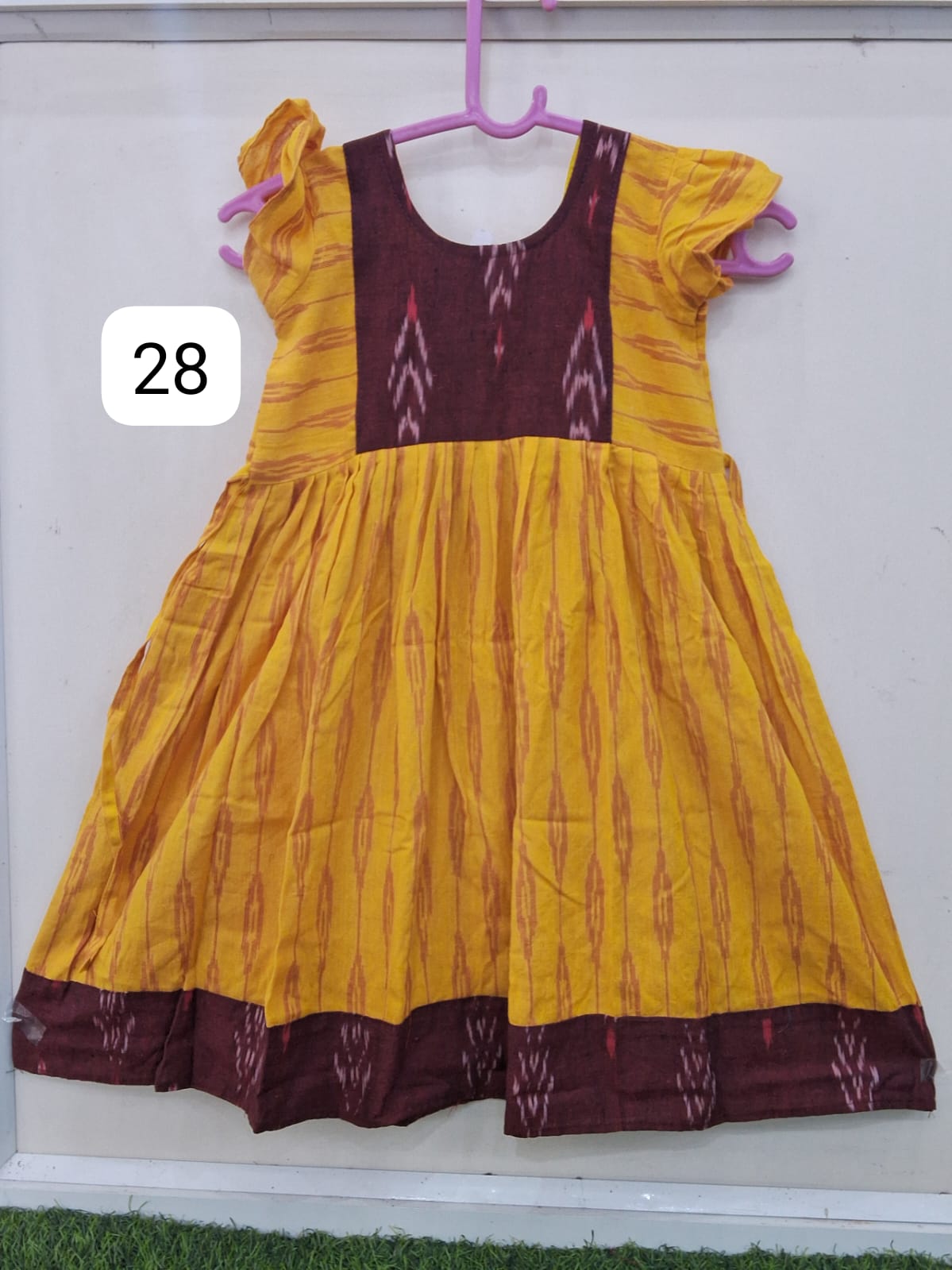 pochampally ikat kids' frock (copy) pochampally ikat kids' frock (copy)