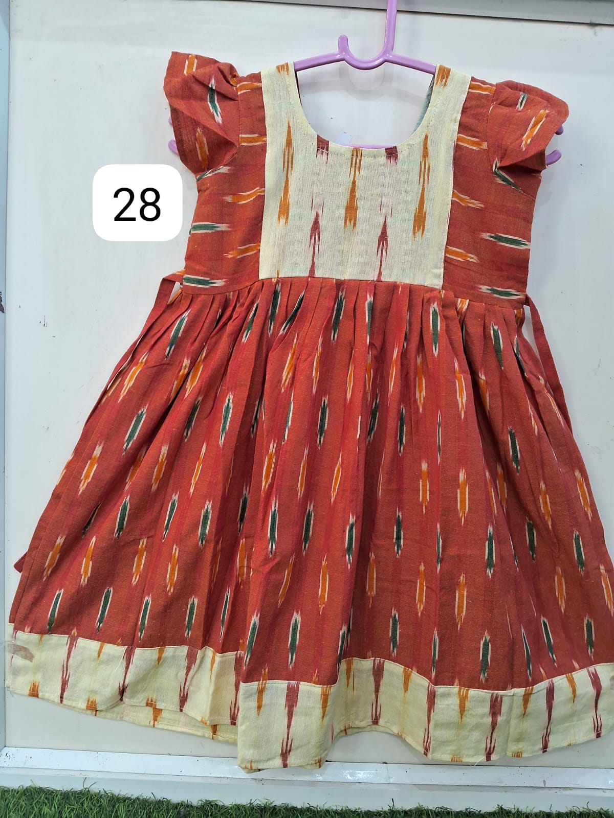 pochampally ikat kids' frock (copy) pochampally ikat kids' frock (copy)
