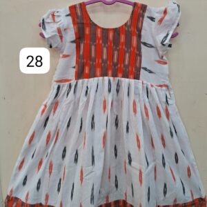 Pochampally Ikat Kids' Frock