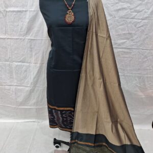 pochampally ikat yellow ikat border handloom set (copy)