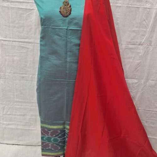 pochampally ikat gold ikat border handloom set (copy)