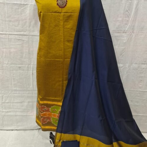 pochampally ikat pink ikat border handloom set (copy)