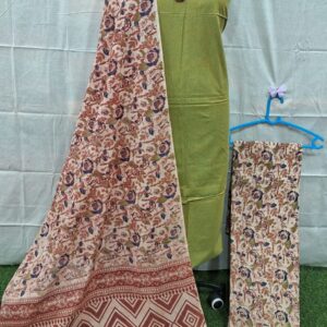kalamkari printed dress materials set