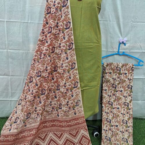 kalamkari printed dress materials set