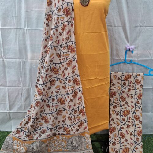 kalamkari printed dress materials set