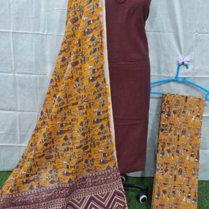 Home kalamkari printed dress materials set (copy)