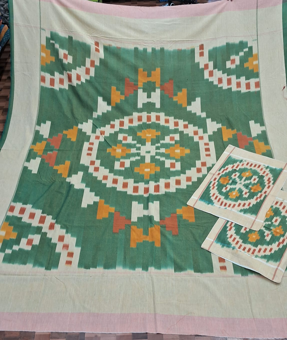 pochampally konark design bed sheets | black (copy) pochampally konark design bed sheets | black (copy)