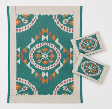 Premium IKkat Konark Design Double /Queen Size (90 x 108 inches) Bed Sheets - Image 2