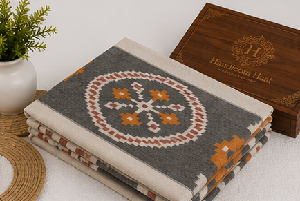 Premium IKkat Konark Design Double /Queen Size (90 x 108 inches) Bed Sheets - Image 6