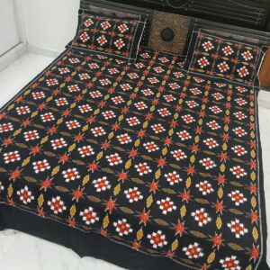 Ikkat Cotton Bed Sheets