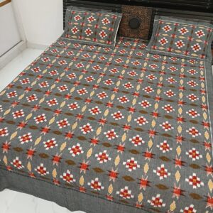 Home ikkat cotton bed sheets