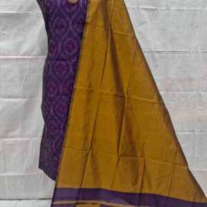 pure ikkat sico dress materials set