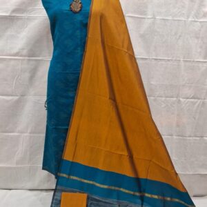 pochampally ikat green ikat border handloom set (copy)