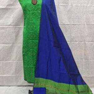 Home pochampally ikat green ikat border handloom set (copy)