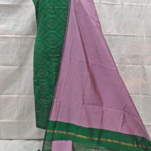 pochampally ikat green ikat border handloom set (copy)