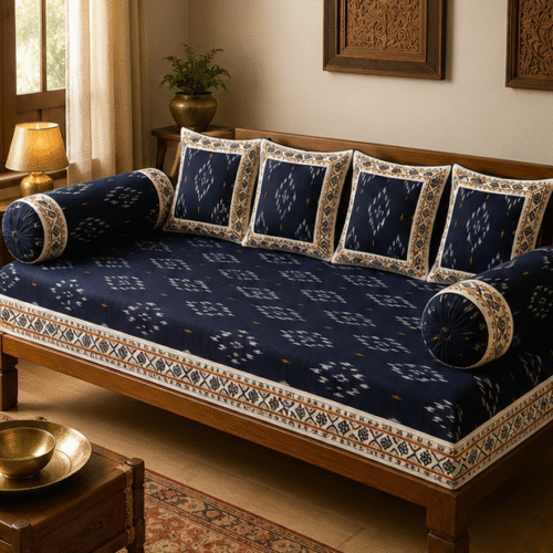 Pochampally Diwan Bed Sheets