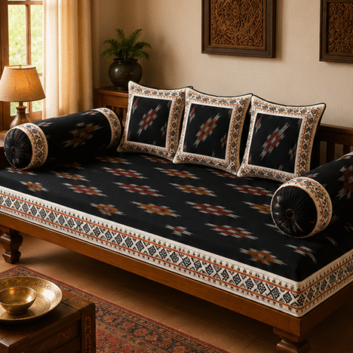 Pochampally Diwan Bed Sheets