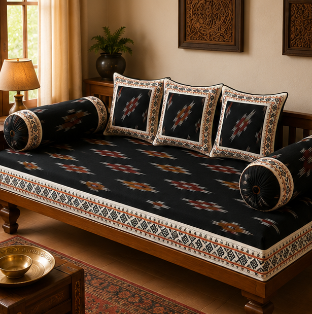 Pochampally Diwan Bed Sheets