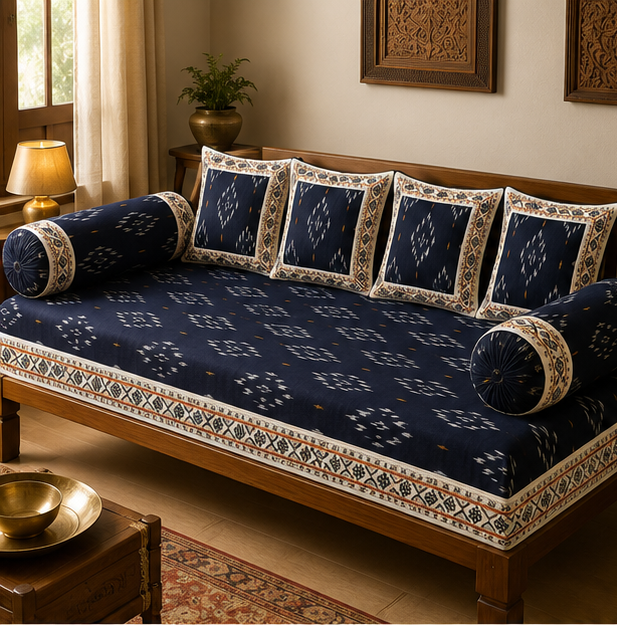 Pochampally Diwan Bed Sheets