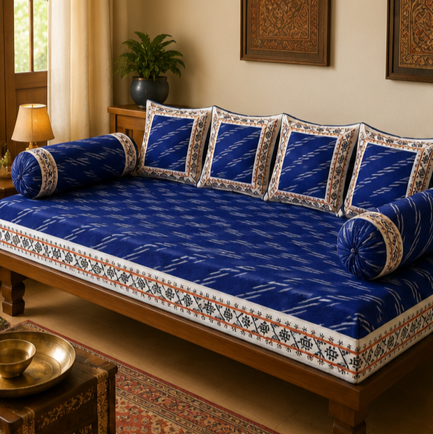 Pochampally Diwan Bed Sheets