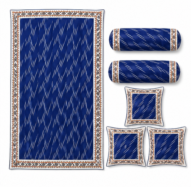 Pochampally Diwan Bed Sheets - Image 3